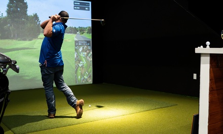 1-Hour Golf Simulator Bay Rental for up to 4 Guests - The Greens Indoor Golf & Bar