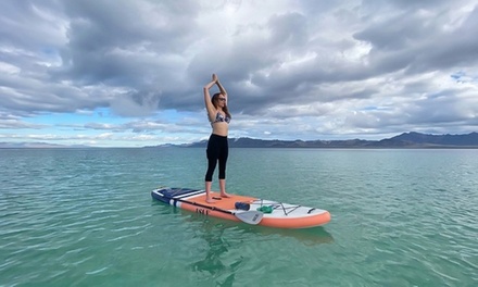 One Morning or Sunset 90-Minute Paddleboard Yoga or Paddleboard Fitness Class - Field Trip at Bahia Point Beach