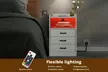 Levede LED Bedside Table – 3 Drawer Smart Nightstand - Image 5