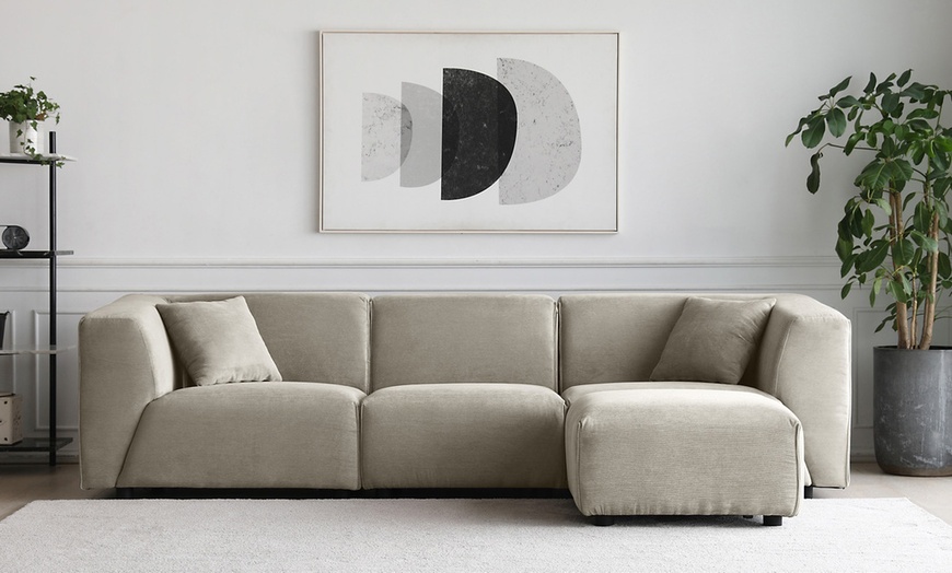 Image 37: Canapé modulable 3 ou 4 places avec pouf en velours côtelé de Kocoon