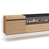 Image 17: Mueble para TV con acabado en roble y opción a chimenea eléctrica
