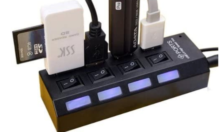 Image 1: USB 2.0 HUB with Switch