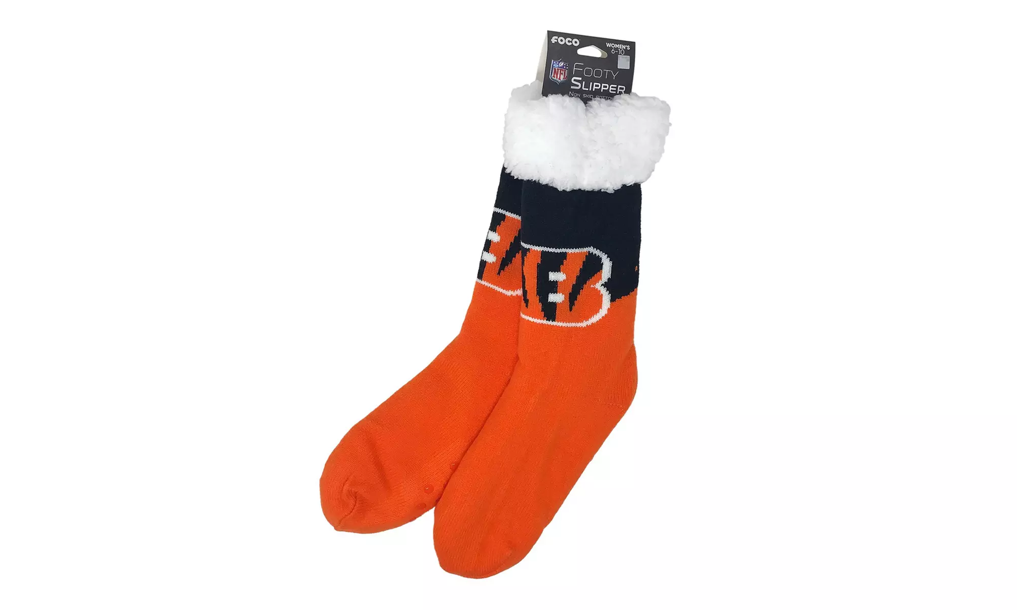Forever Collectibles Women's NFL Footy Sherpa Sock Slippers