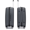 Image 13: KONO 1 to 3-Piece ABS Hard Shell Suitcase and Duffel Bag Set Grey