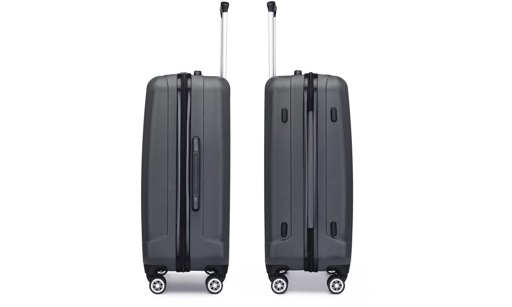 KONO 1 to 3-Piece ABS Hard Shell Suitcase and Duffel Bag Set Grey