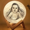 Image 4: Personalized Moon Lamps