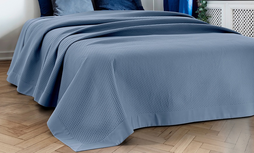 Image 3: Pinsonic-Quilted Spring–Summer Microfiber Bedspread 