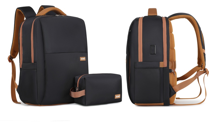 Image 11: Sac à dos pour ordinateur portable avec chargement USB