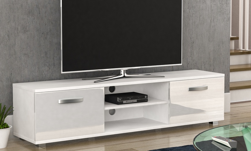 Image 23: Vida Designs Cosmo Two-Door TV Unit with Optional LED