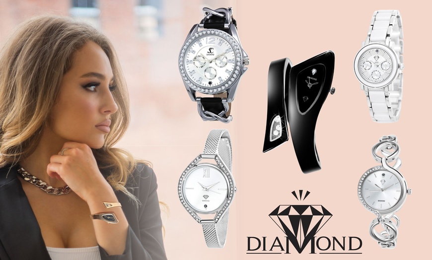 Image 1: Montres SC Crystal Paris horloges met diamanten