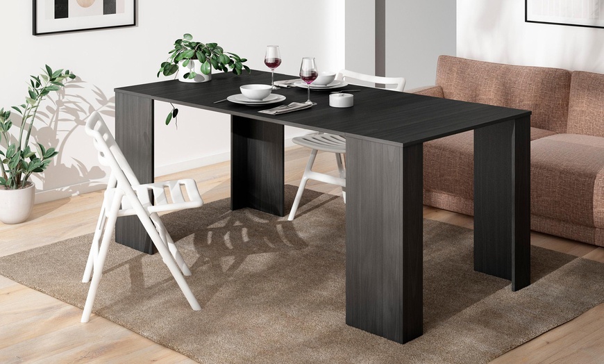 Image 34: Extendable Console Table for 8 Diners