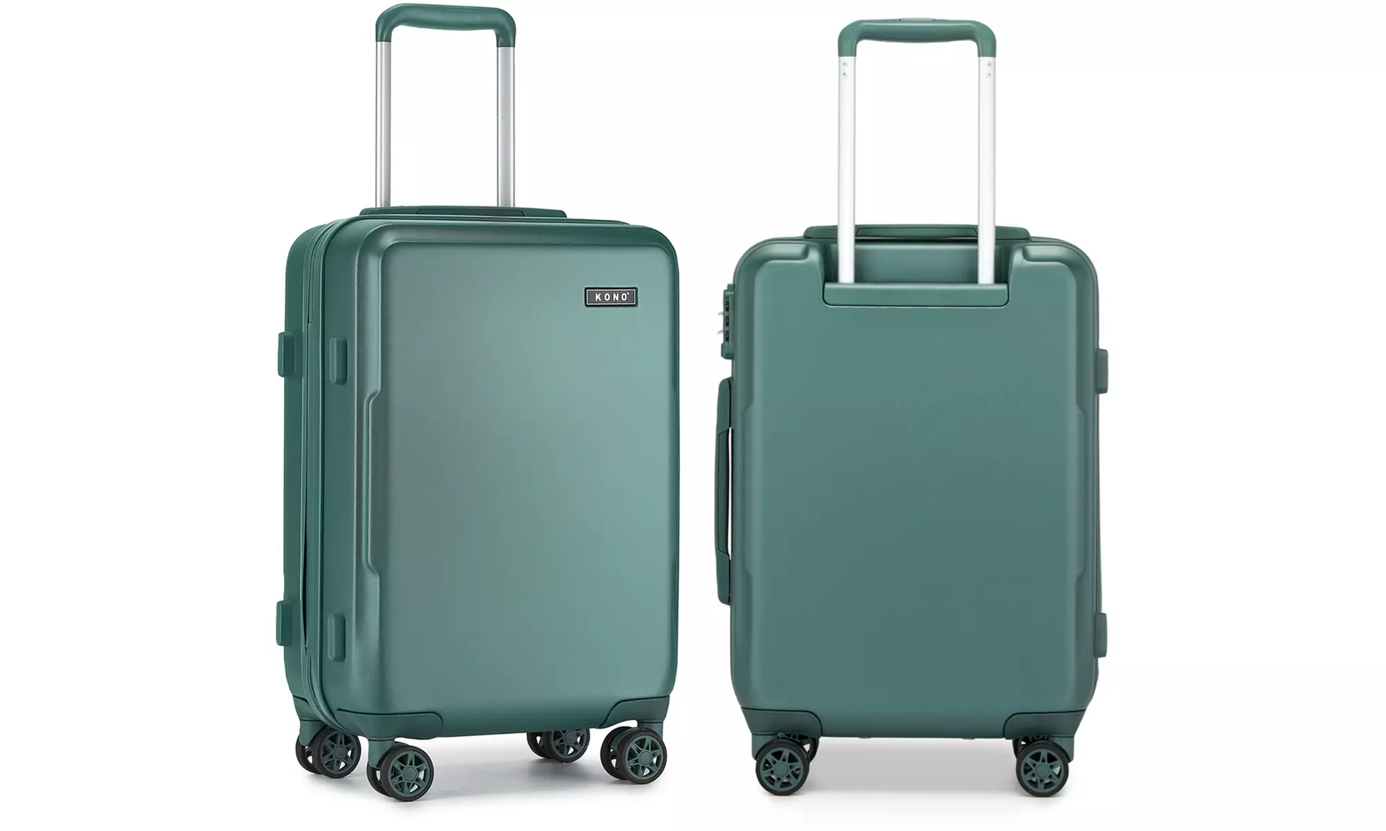 1 o 3 maletas de viaje rígidas con ruedas silenciosas