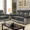 Image 1: Cologne Fabric Manual Recliner Sofa Set 