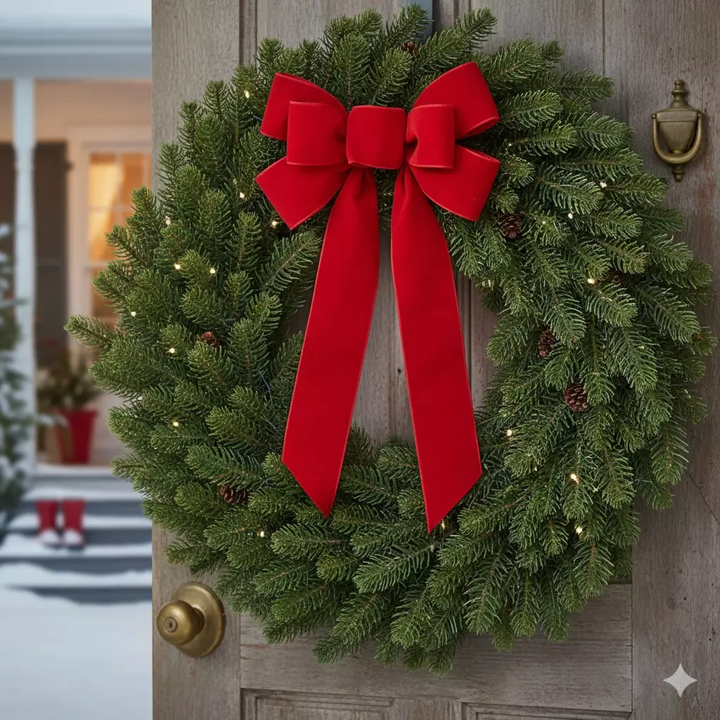 10-Inch Fraser Fir Christmas Wreath with Free Shipping (Save 10%) - Second Medium