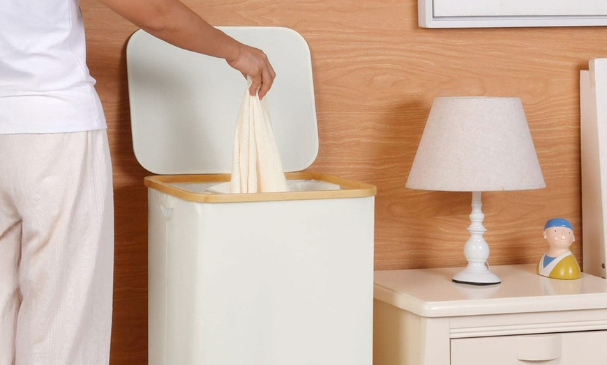 Image 4: Panier à linge "Adam" avec sac à linge