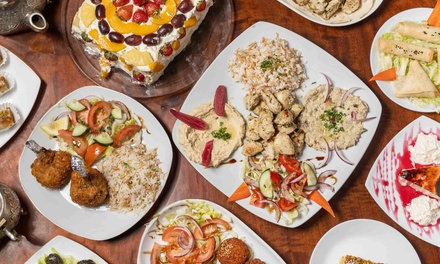 Para 2 personas: menú con 2 entrantes, 2 principales, 1 postre a compartir y 2 bebidas - Zenobia Restaurante Árabe Y Mediterráneo