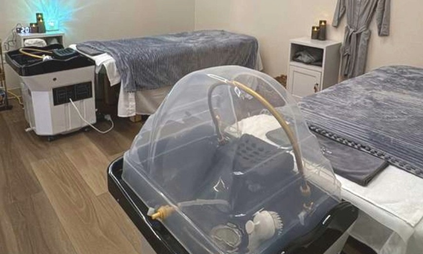 Image 7: Lux HeadSpa for 1-2 w/Shoulder Massage, MiniFacial, Robes & Herbal Tea