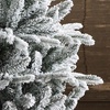 Image 3: Living And Home White Flocked Artificial Christmas Tree