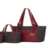 Image 6: Havenly Vegan Leather Tote Set - Stylish & Functional