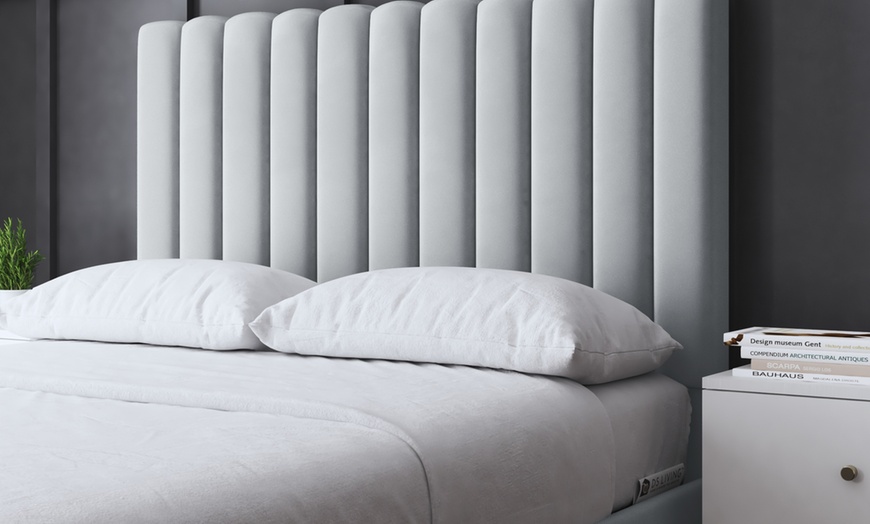 Image 15: Evangeline Panel Bed with Optional Ottoman Gas Lift Storage