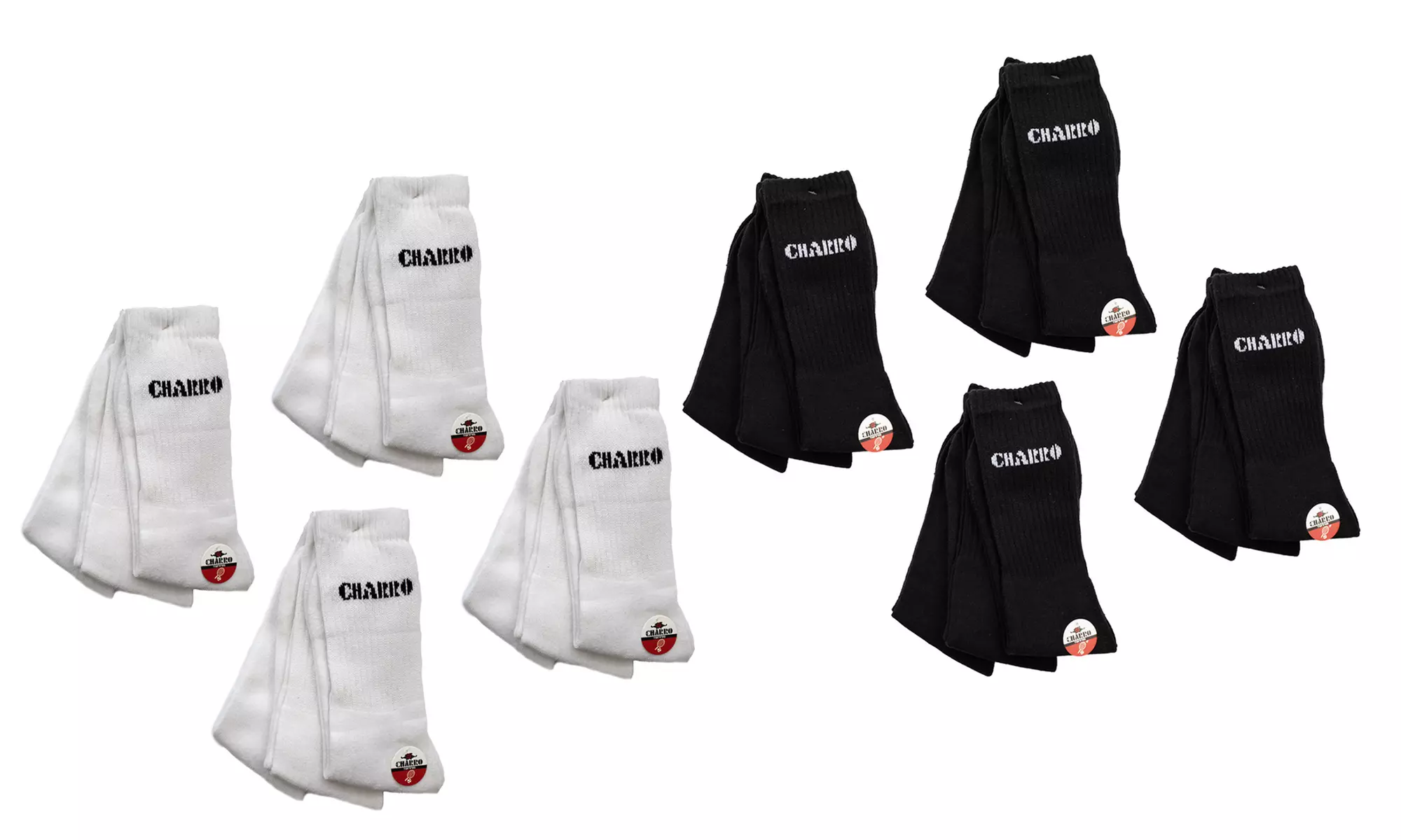 Fino a 24 calzini Charro in spugna