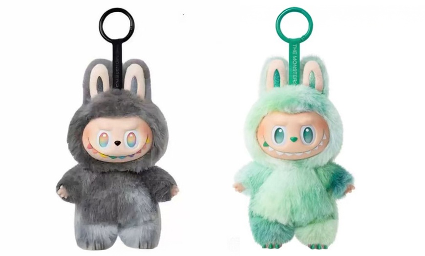 Image 12: Porte-clés peluche inspirée de l'univers Labubu