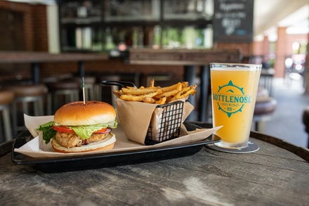 Beer Flight + Pizza - Bottlenose Brewing