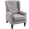Image 16: HomCom High Back Armchair in choice of colours