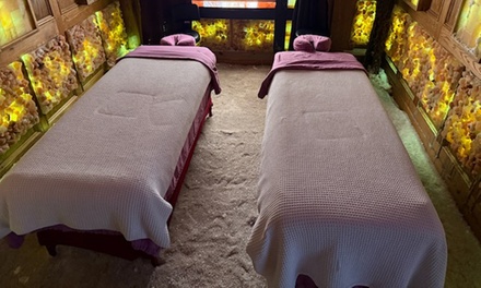 60 min Swedish or Deep Tissue Massage + Salt Room with Wine/ Mimosa + Facial - Himalayan Wellness Spa Inc