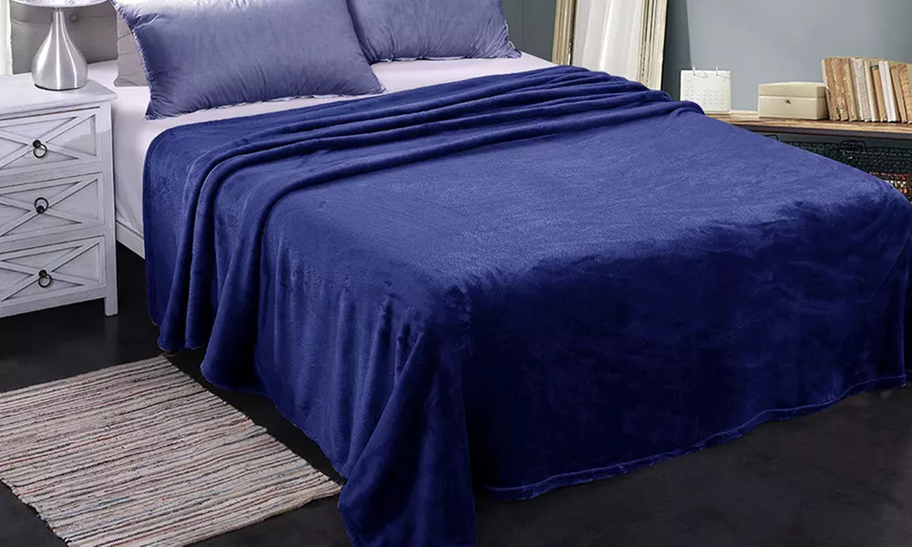 JML Soft Lightweight Plush Flannel Blanket for Bed/Sofa,King/Queen Size
