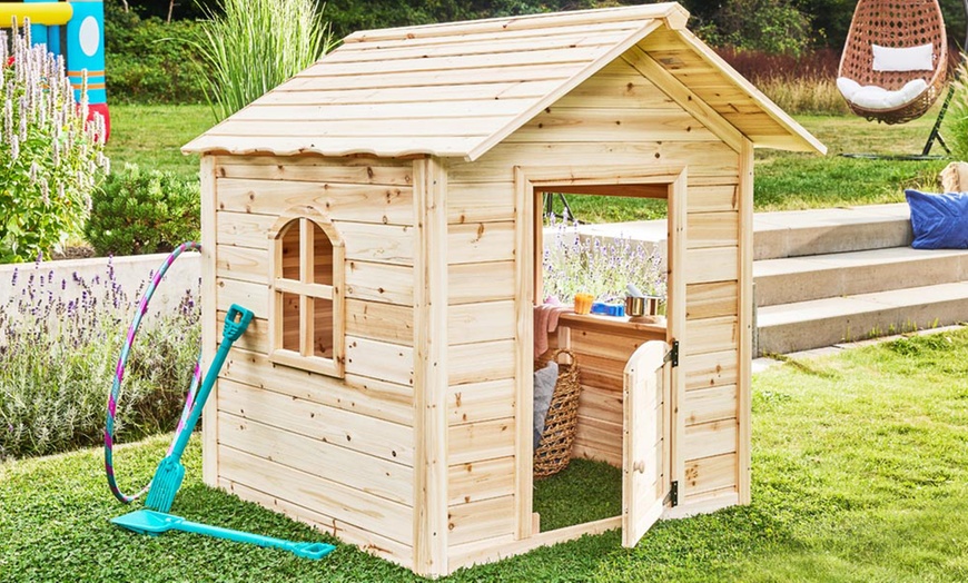 Image 3: Casa de madera de abeto para juegos, de Home Deluxe