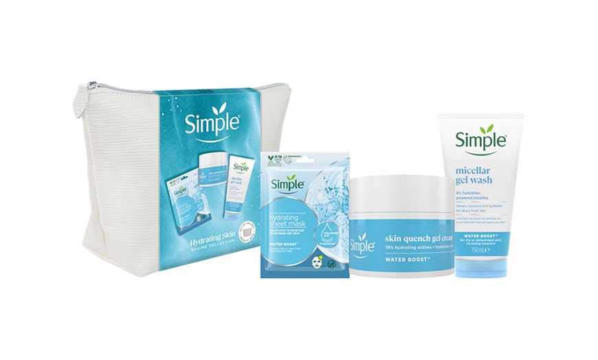 Image 1: Simple Hydrating Skin Regime Gift Set
