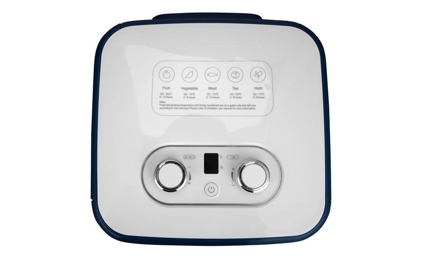 Image 4: TODO 400W Food Dehydrator Stainless Steel Interior in Navy or White
