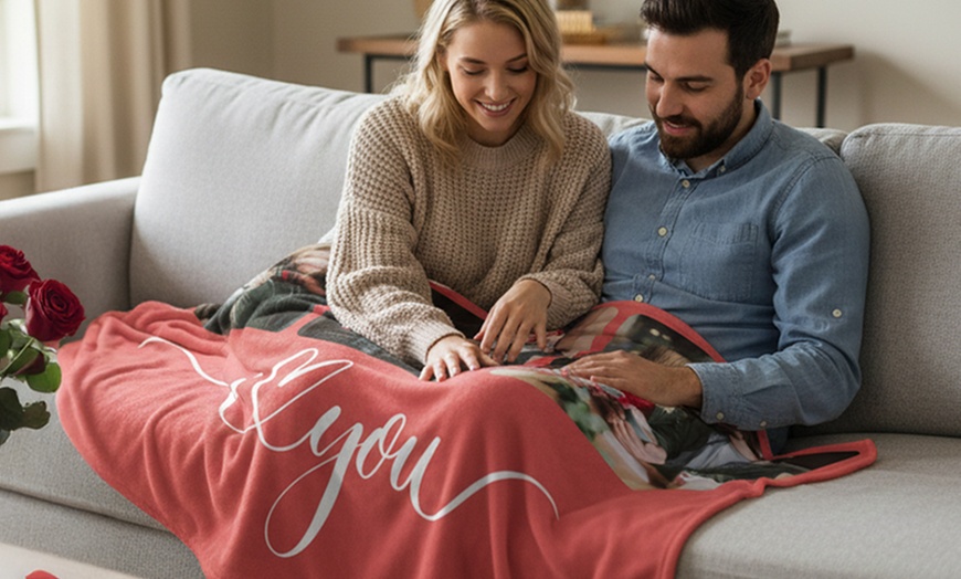 Image 2: Personalized Photo Blankets - Up to 64% Off by SignaturePrintLab