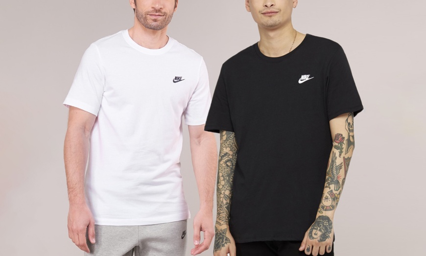 Image 1: Nike Men's Club Core Embroidered Futura T-Shirt