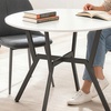 Image 9: Small Kitchen Table with Black Steel Legs, Dining Table