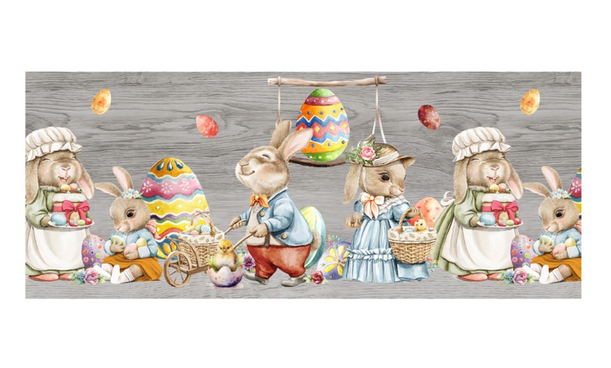 Image 4: Passatoie digitali a taglio in cotone con fantasie pasquali 