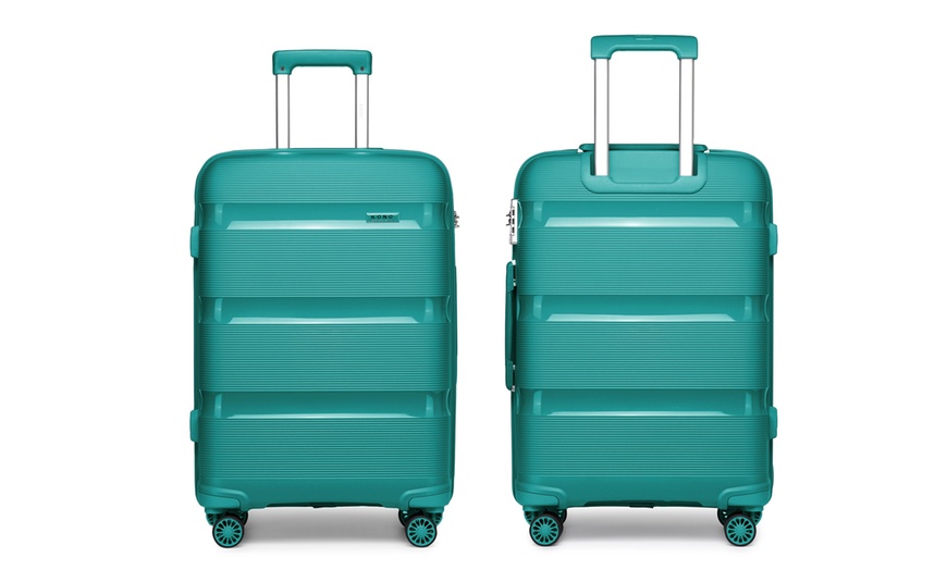 Image 14: KONO 20-inch Colourful PP Hard Shell Suitcase Hand Luggage with Lock