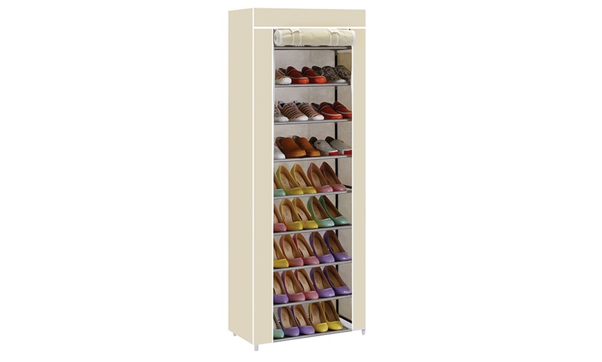 Image 6: Canvas Shoe Rack