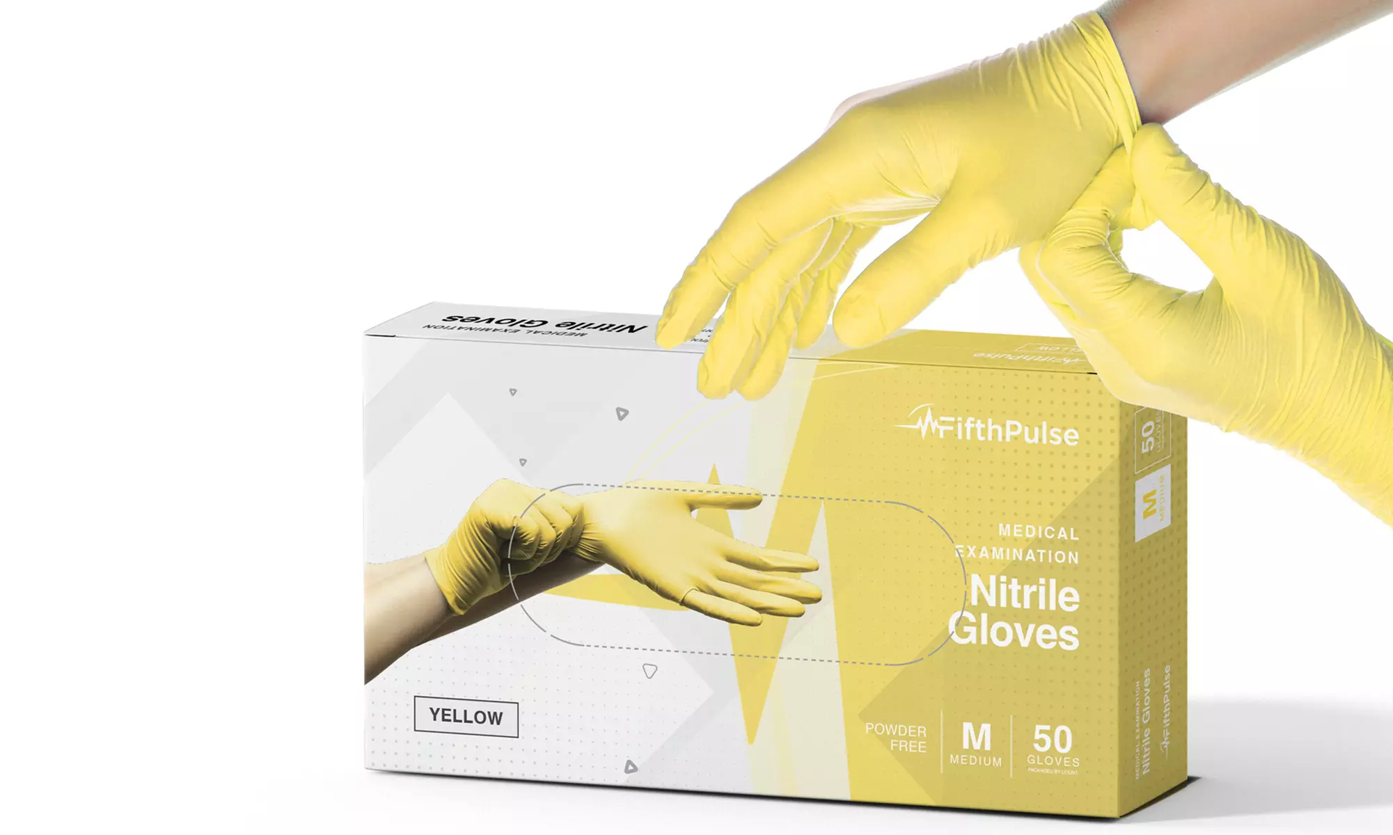 Fifth Pulse Nitrile Exam Latex Free and Powder Free Gloves - Box of 50