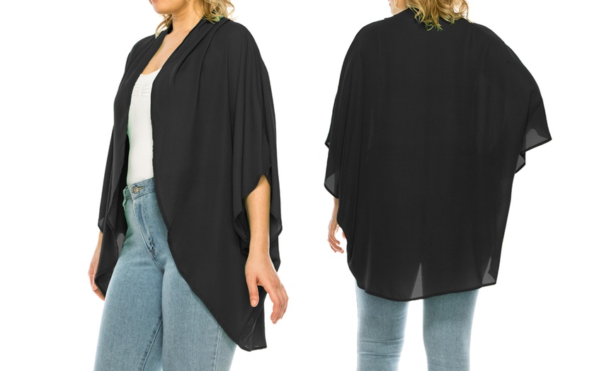 Image 11: MOA Collection Women's Loose Fit Cardigan Sweater