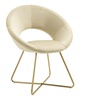 Image 2: Fauteuil rond en velours