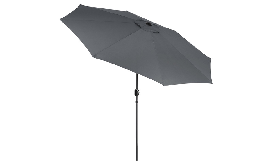 Image 11: 3M Rotating Parasol with UV Protection; Adjustable and Stylish Design