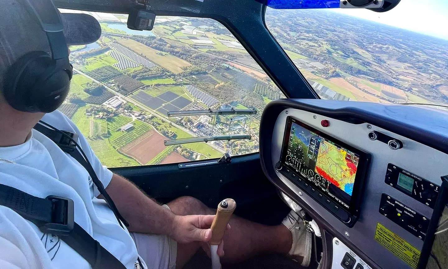 Baptême de l'air en ULM au-dessus du Lot