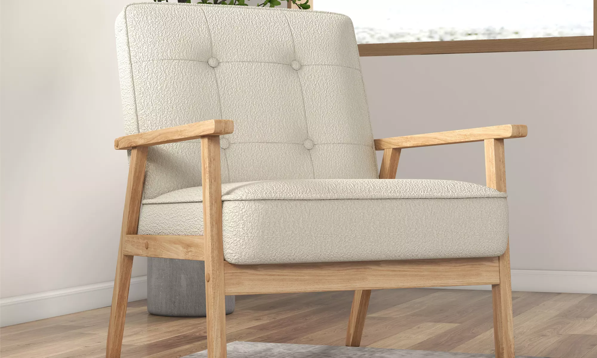 Fauteuil "Doug" de Doosense, tissu et coloris au choix, livraison offerte - Primary Image