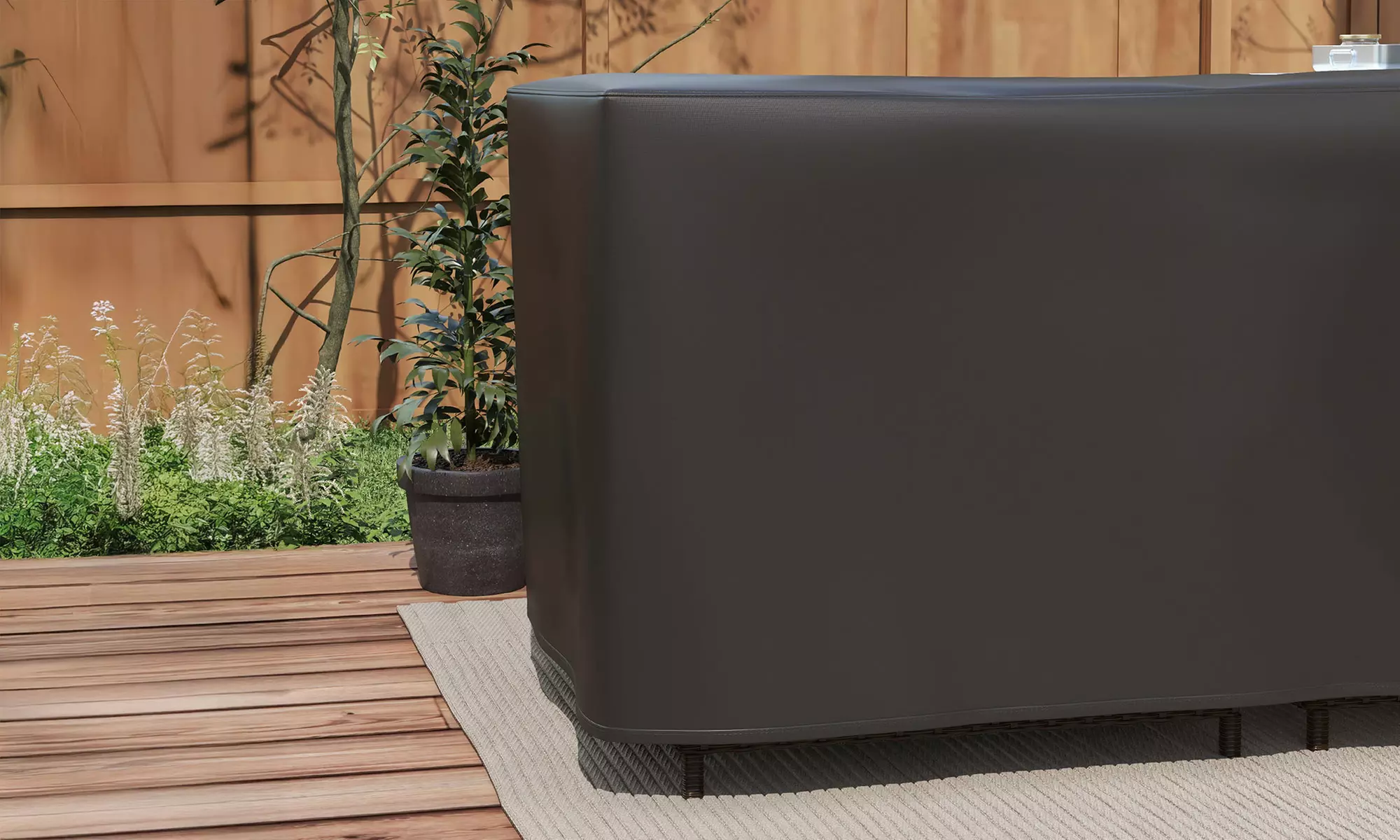 Outsunny L-Shaped Waterproof Furniture Cover