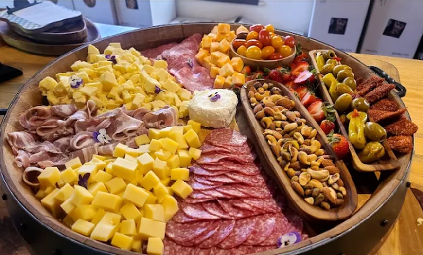 Image 3: Experience Wine Tasting for 1, 2, or 4 People w/ Charcuterie Board