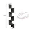 Image 4: 5-Tier Zigzag Corner Floating Shelf