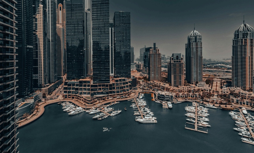 Image 6: Dubai Canal Dinner + soft drinks 4* Luxury Boat For Up to Four Adults