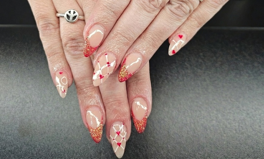 Image 3: Acrylic or Gel Manicure with Nail Design